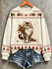 Women's Christmas Print Sweatshirt