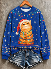 Women's Christmas Print Sweatshirt
