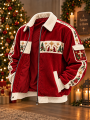 Men's Christmas Corduroy Jacket