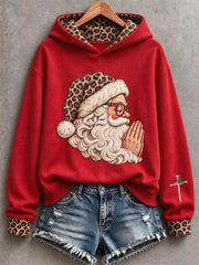 Women's Funny Santa Faith Hoodie
