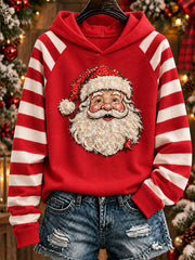 Women's Santa Claus Print Hoodies
