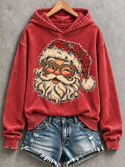 Women's Christmas Print Casual Hoodie