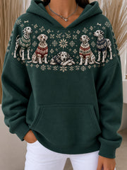 Women's Dalmatlans Pattern Causal Hoodie