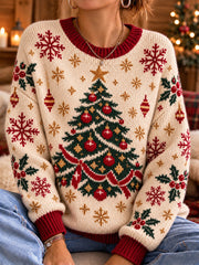 Women's Christmas Print Sweater
