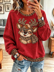 Women's Christmas Print Casual Sweatshirt