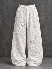 Women's Dachshund-Print Casual Pants
