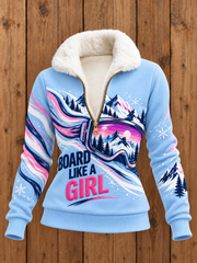 Women's SKI Fur Collar Top