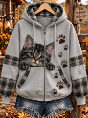 Women's Life Is Better With Cats Zip-Up Hoodie