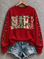 Women's Christmas Mahjong Casual Sweatshirt