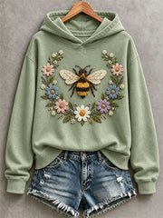Women’s Bee And Floral Hoodie