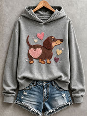 Women's Lovely Dachshund Hoodie