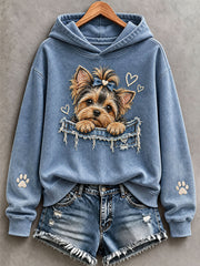 Women's Cute Yorkshire Terrier Hoodie