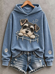 Women's Cute Schnauzer Hoodie