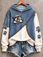 Women's Cute Dog Print Sweatshirt