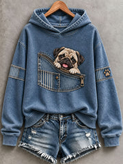 Women's Funny Pug Hoodie