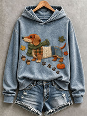 Women's Cute Dachshund Hoodie