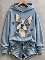 Women's Cute French Bulldog Hoodie