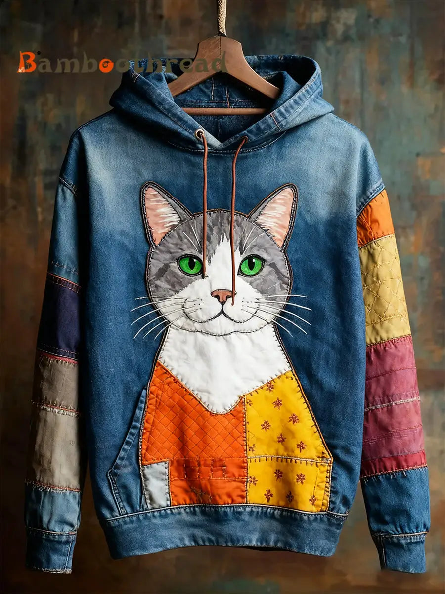 Unisex Animal Art Print Casual Vintage Hoodie A / S