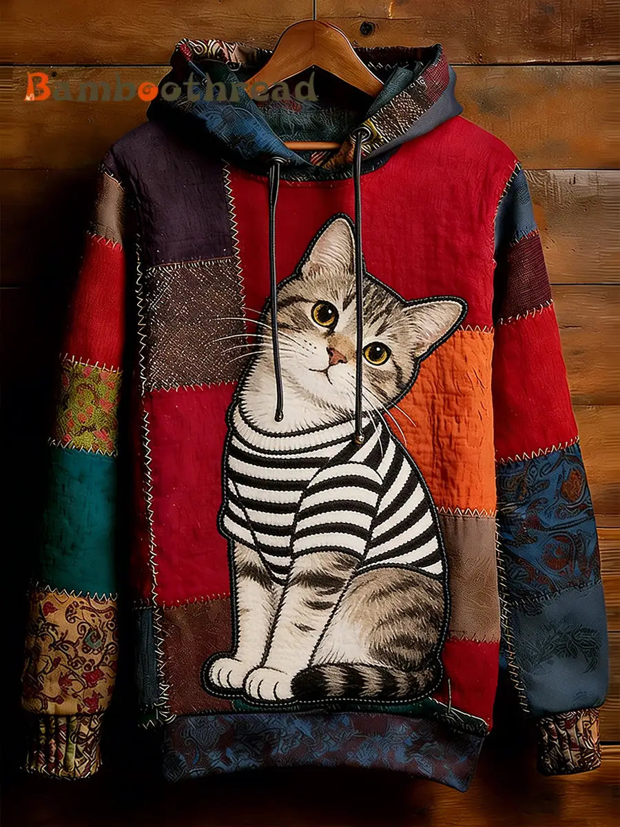 Unisex Retro Animal Art Print Comfortable Casual Sweatshirt A / S