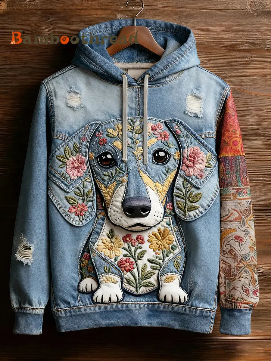 Unisex Retro Animal Art Print Comfortable Casual Sweatshirt A / S