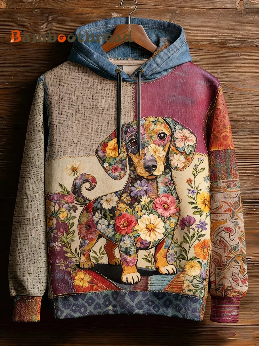 Unisex Retro Animal Art Print Comfortable Casual Sweatshirt A / S