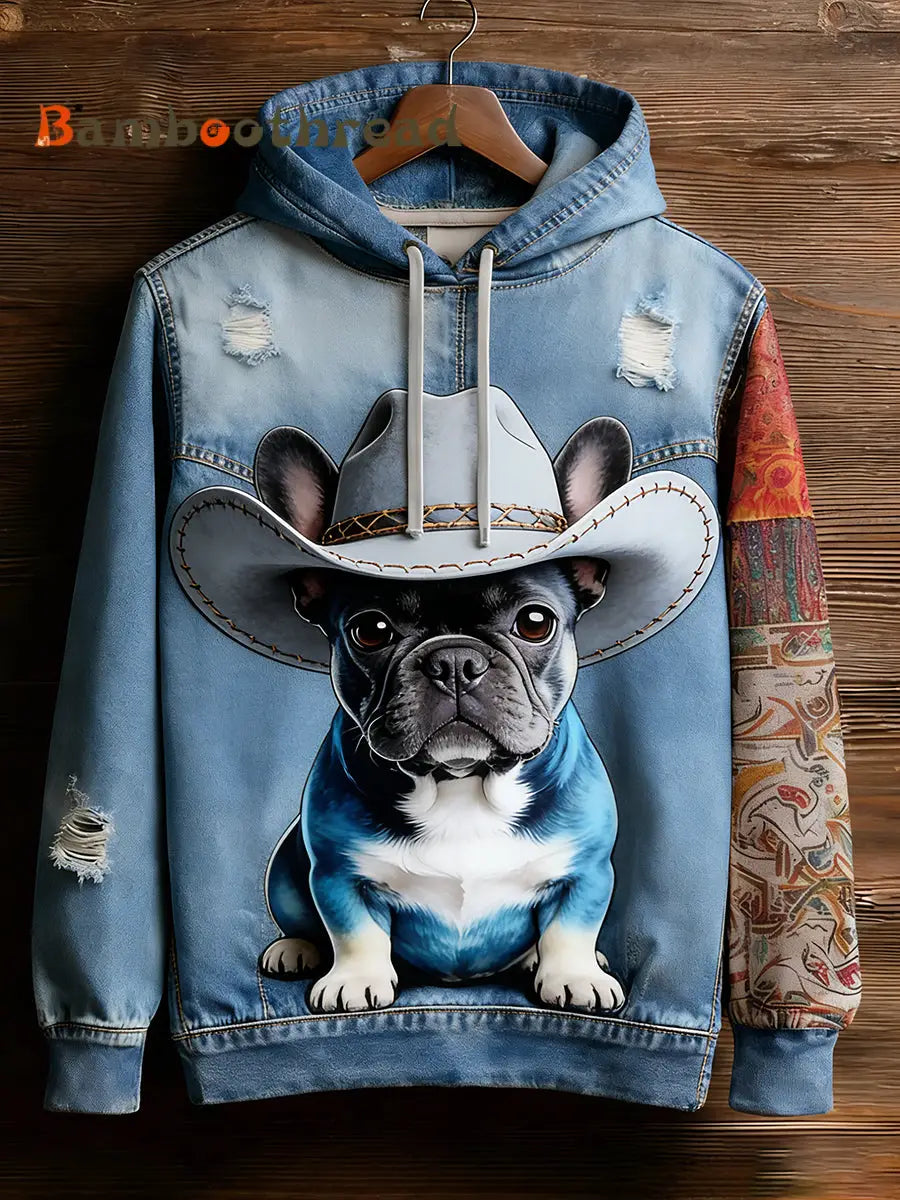 Unisex Retro Animal Art Print Comfortable Casual Sweatshirt A / S