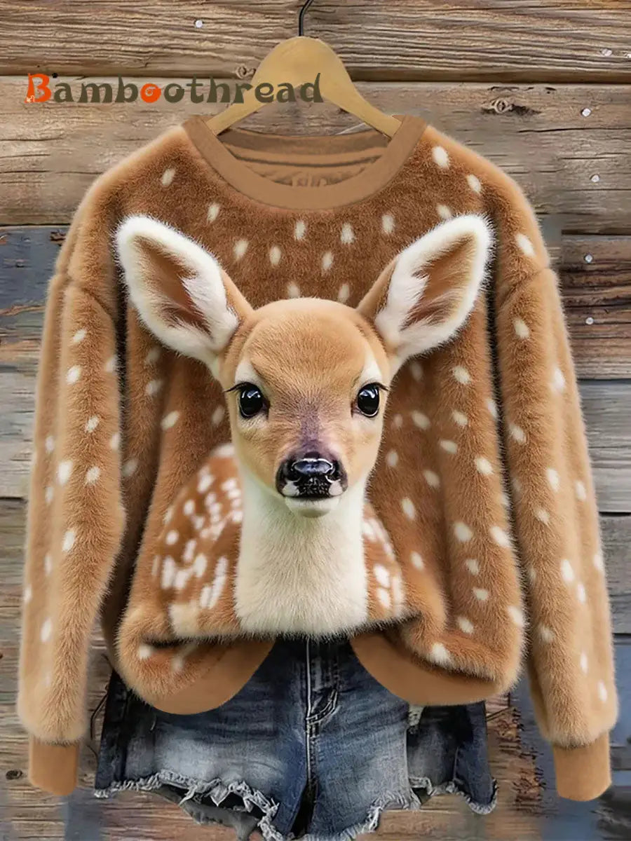 Women’s Animal Art Print Casual Sweatshirt As picture / S