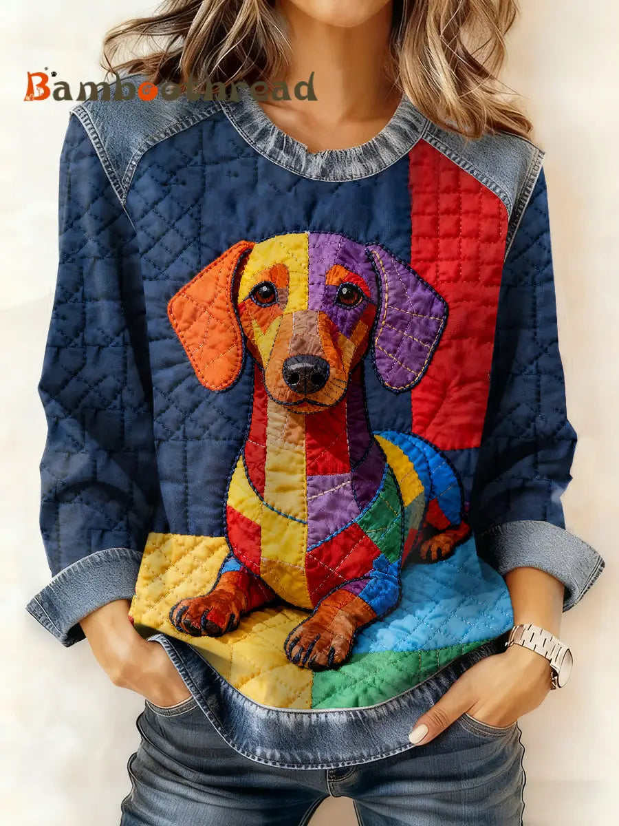Women’s Casual Patchwork Animal Print Hooded Sweatshirt As picture / S