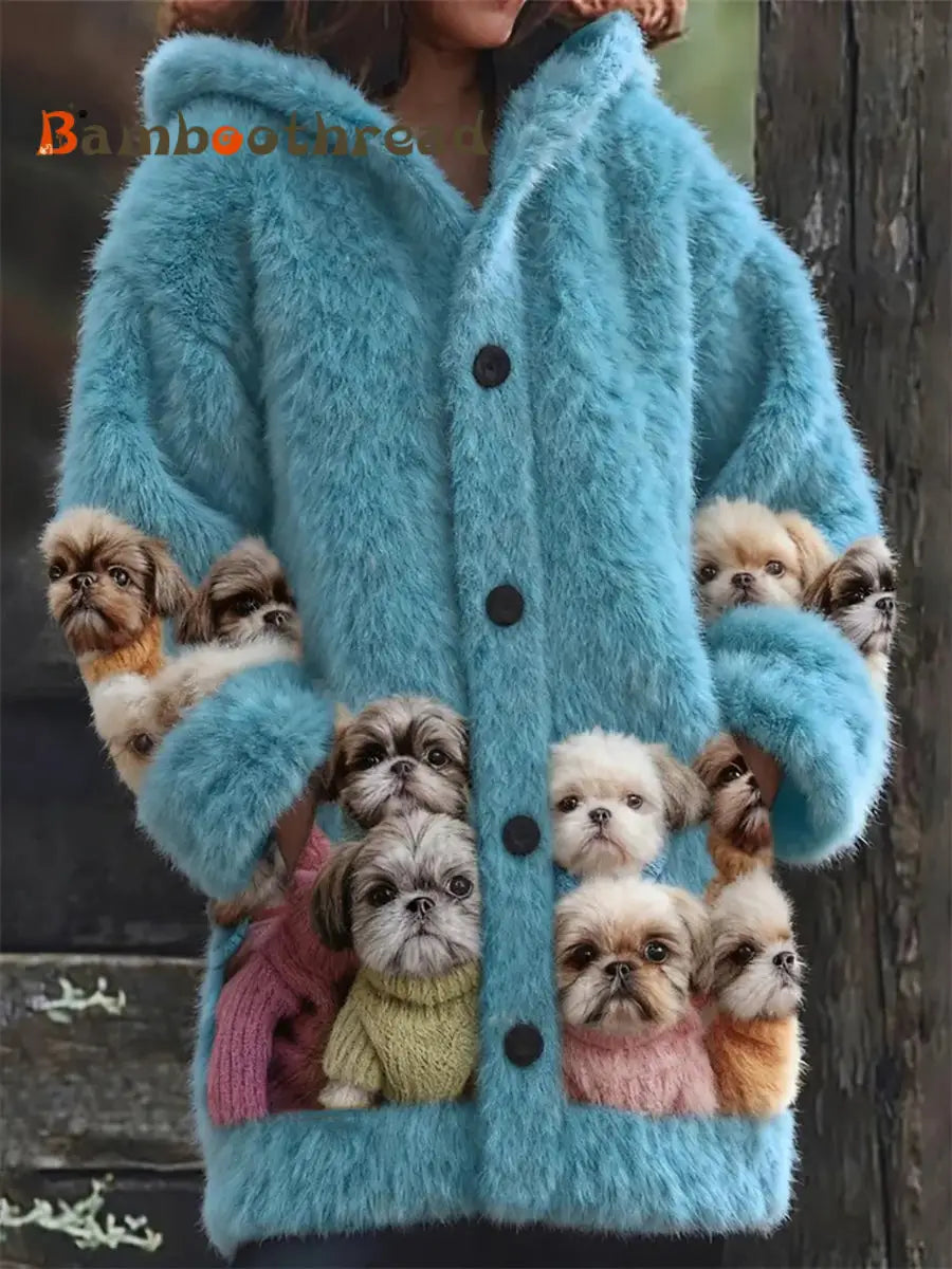 Women’s Flannel Animal Print Coats As picture / S