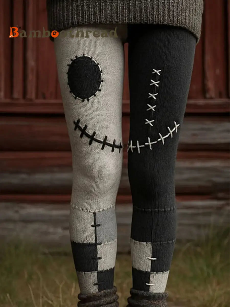 Women’s Halloween Grimace Print Leggings As picture / S