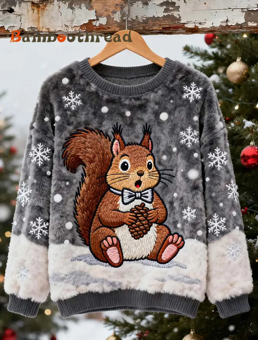 Women’s Retro Animal Art Print Casual Flannel Top A / S