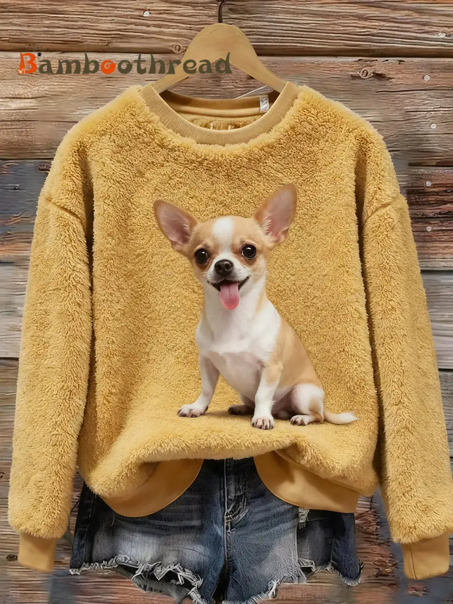 Women’s Retro Animal Art Print Casual Flannel Top A / S