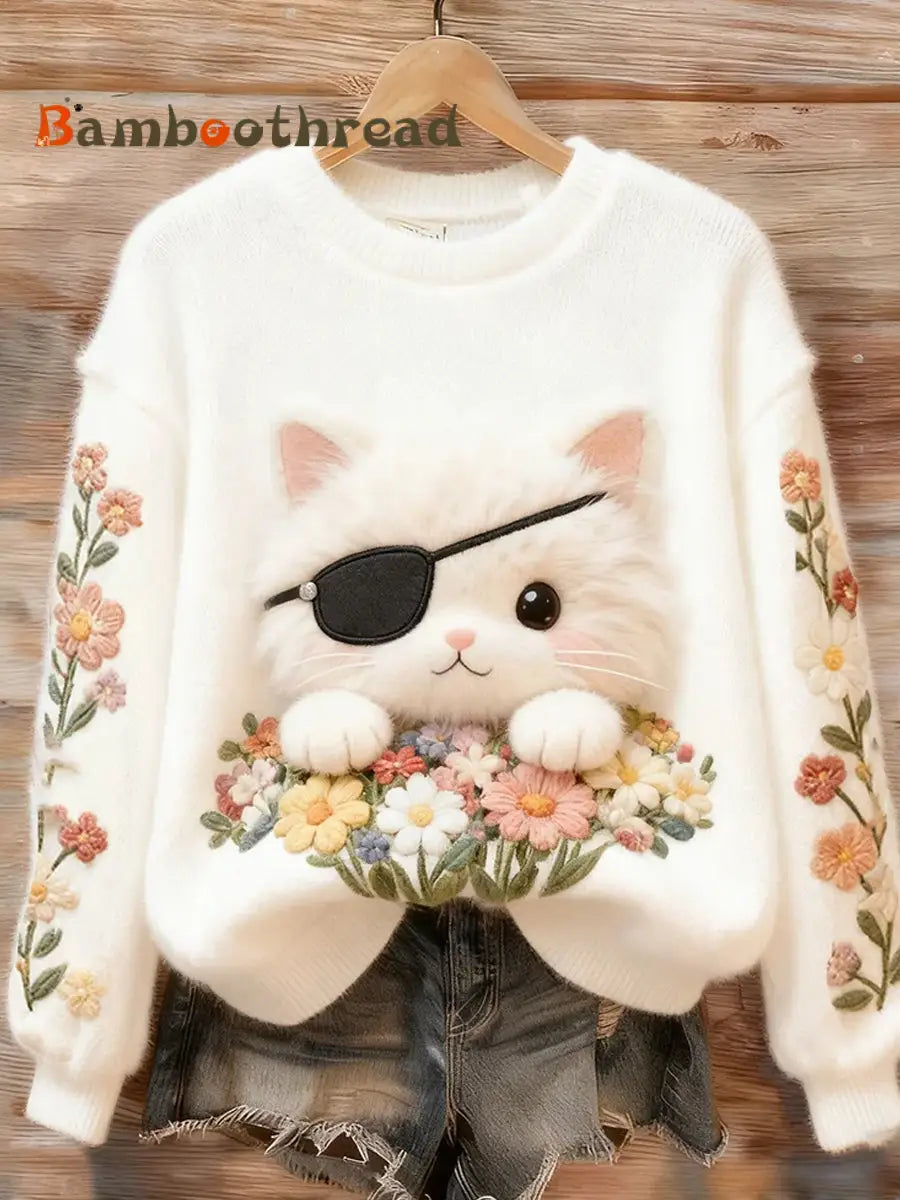 Women’s Retro Animal Art Print Casual Flannel Top A / S