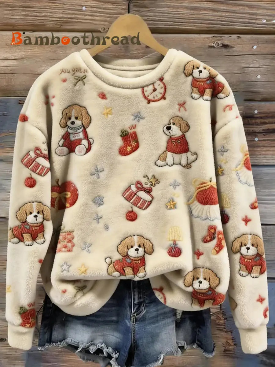 Women’s Retro Animal Art Print Comfortable Flannel Top A / S