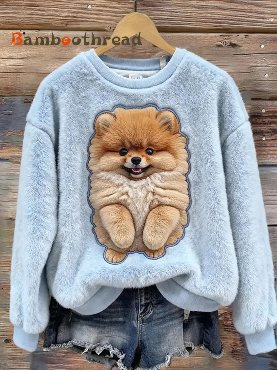 Women’s Retro Animal Art Print Comfortable Flannel Top A / S