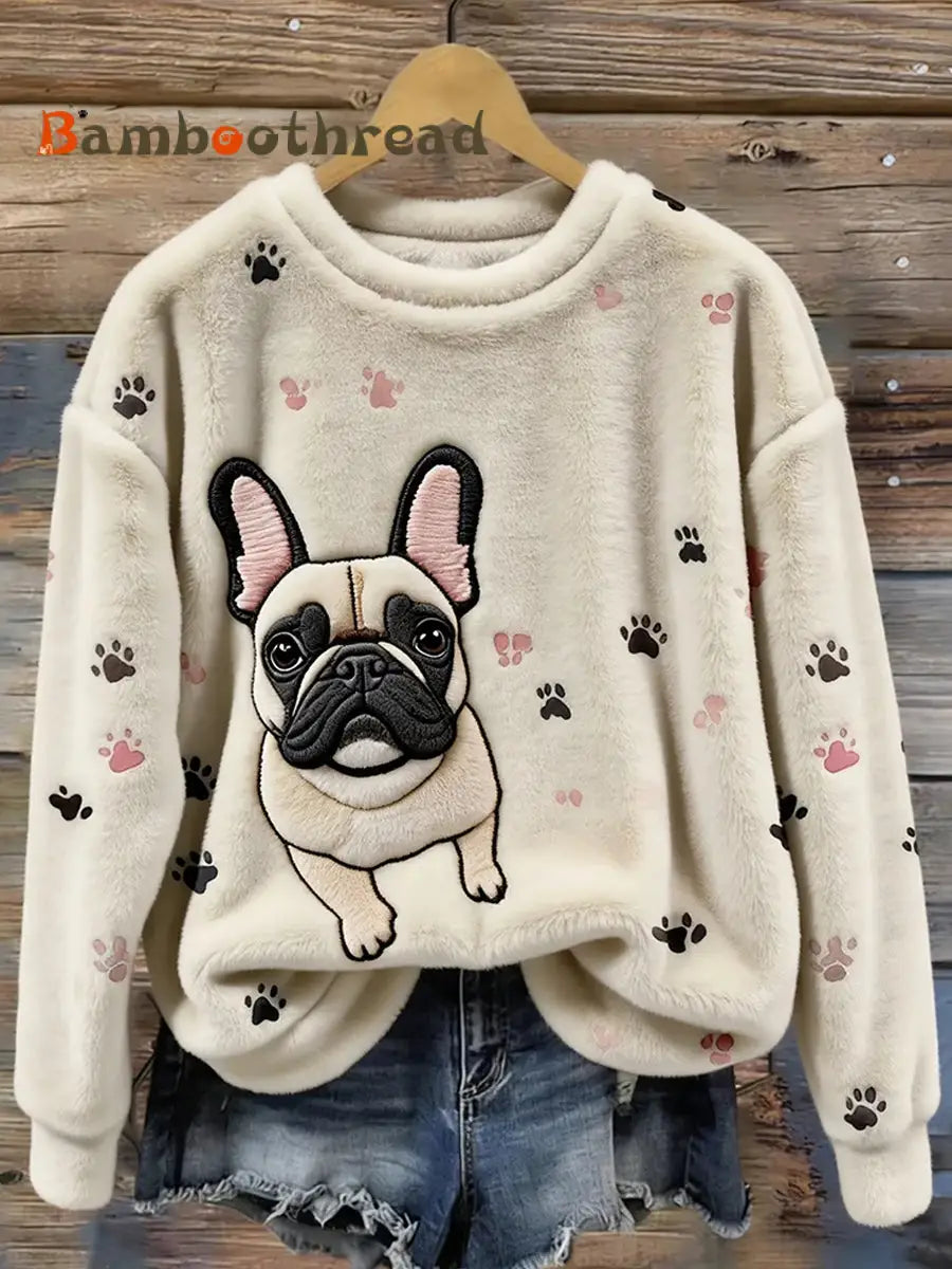 Women’s Retro Animal Art Print Comfortable Flannel Top A / S