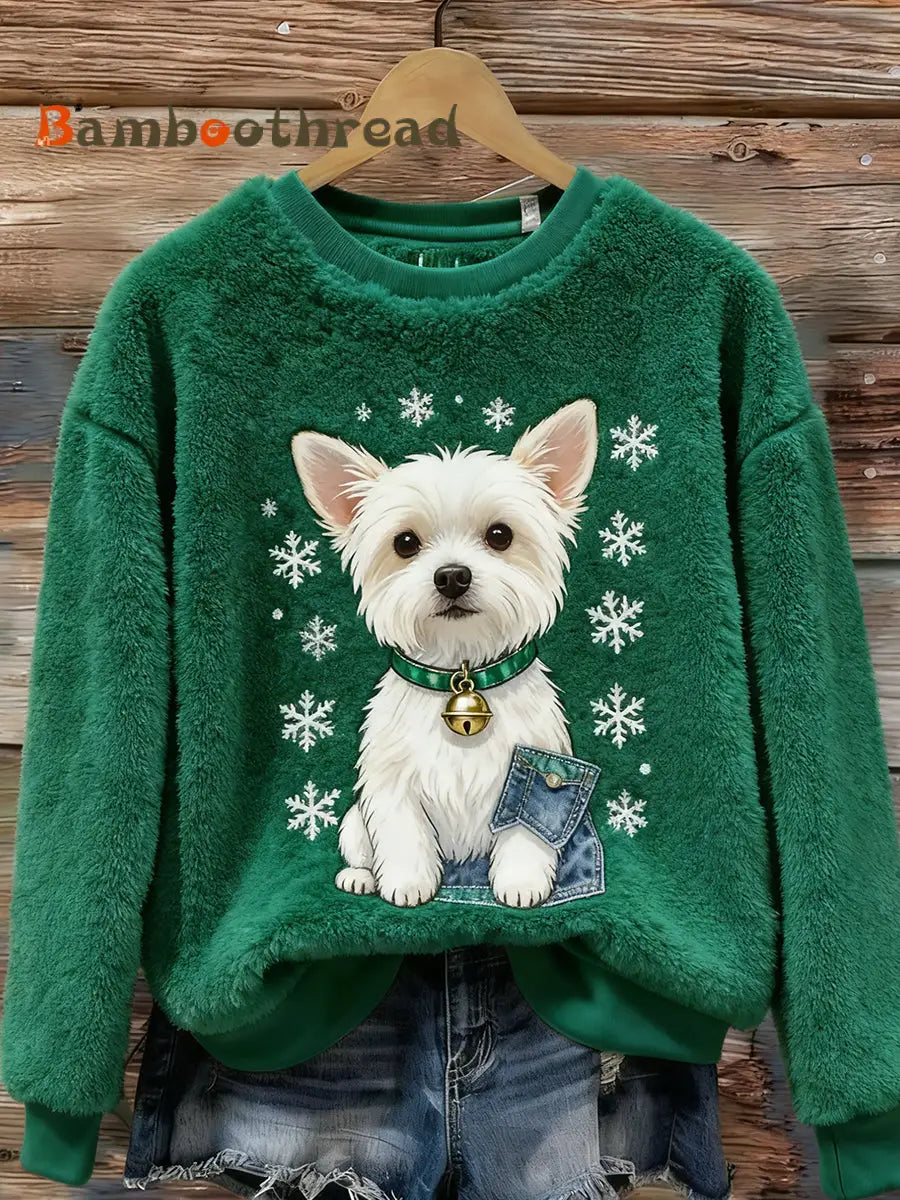 Women’s Retro Animal Art Print Comfortable Flannel Top A / S