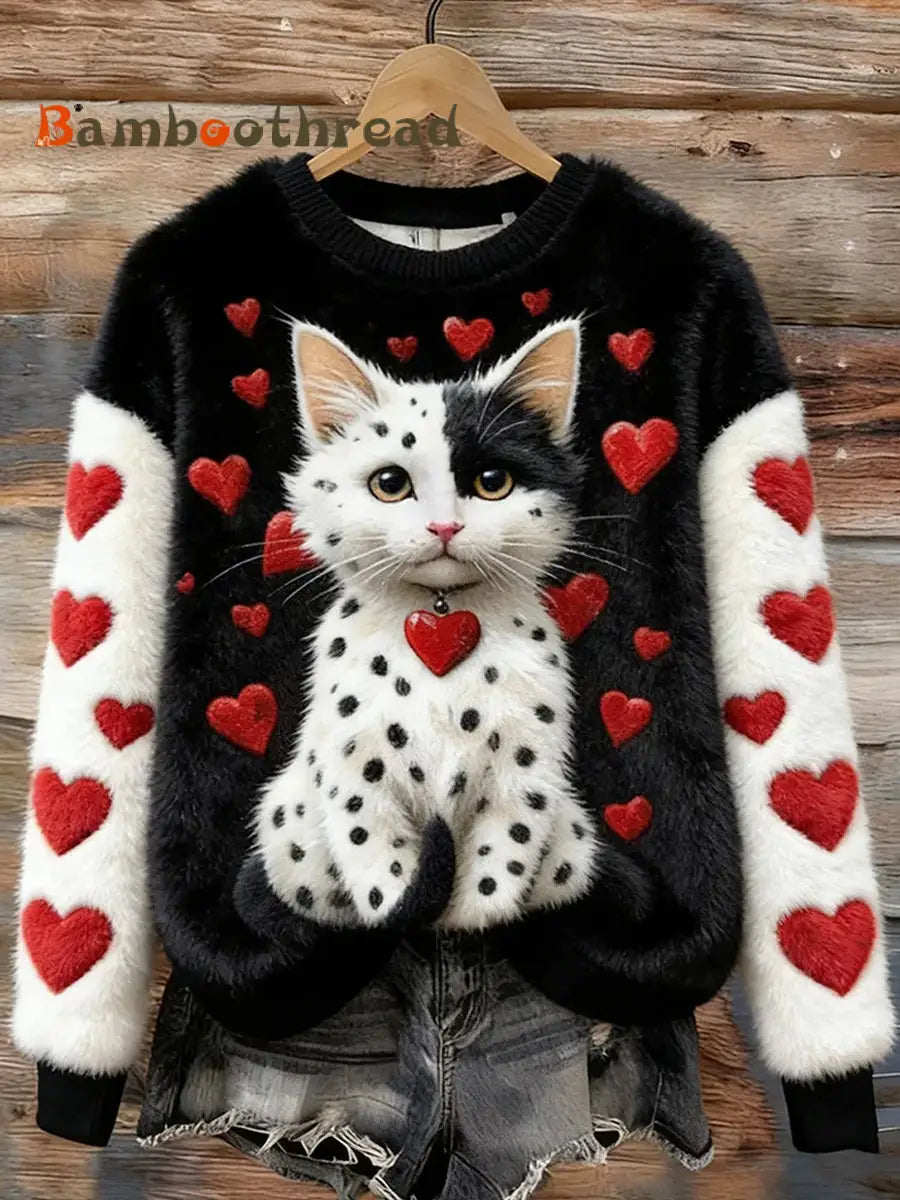 Women’s Retro Animal Art Print Comfortable Flannel Top A / S