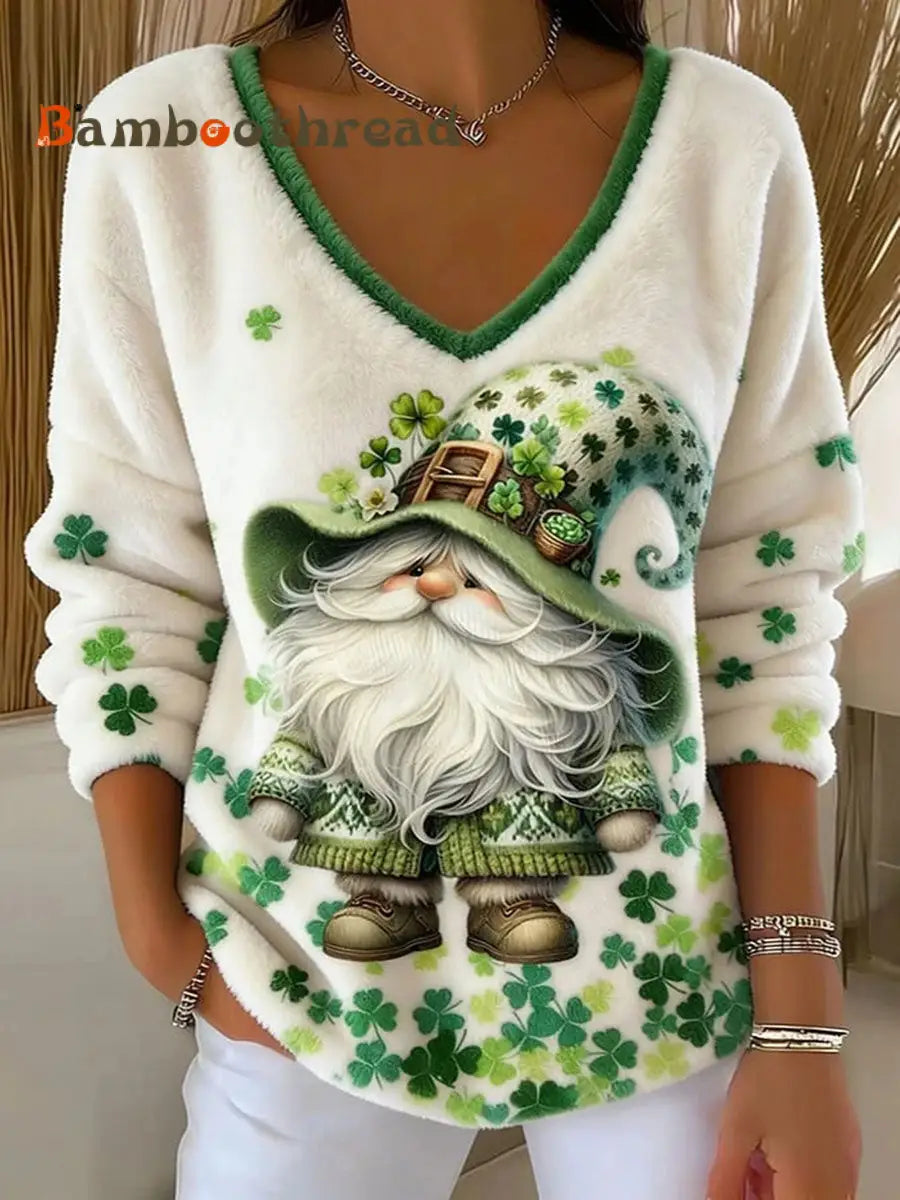 Women’s St. Patrick’s Day Printed Casual Top As picture / S
