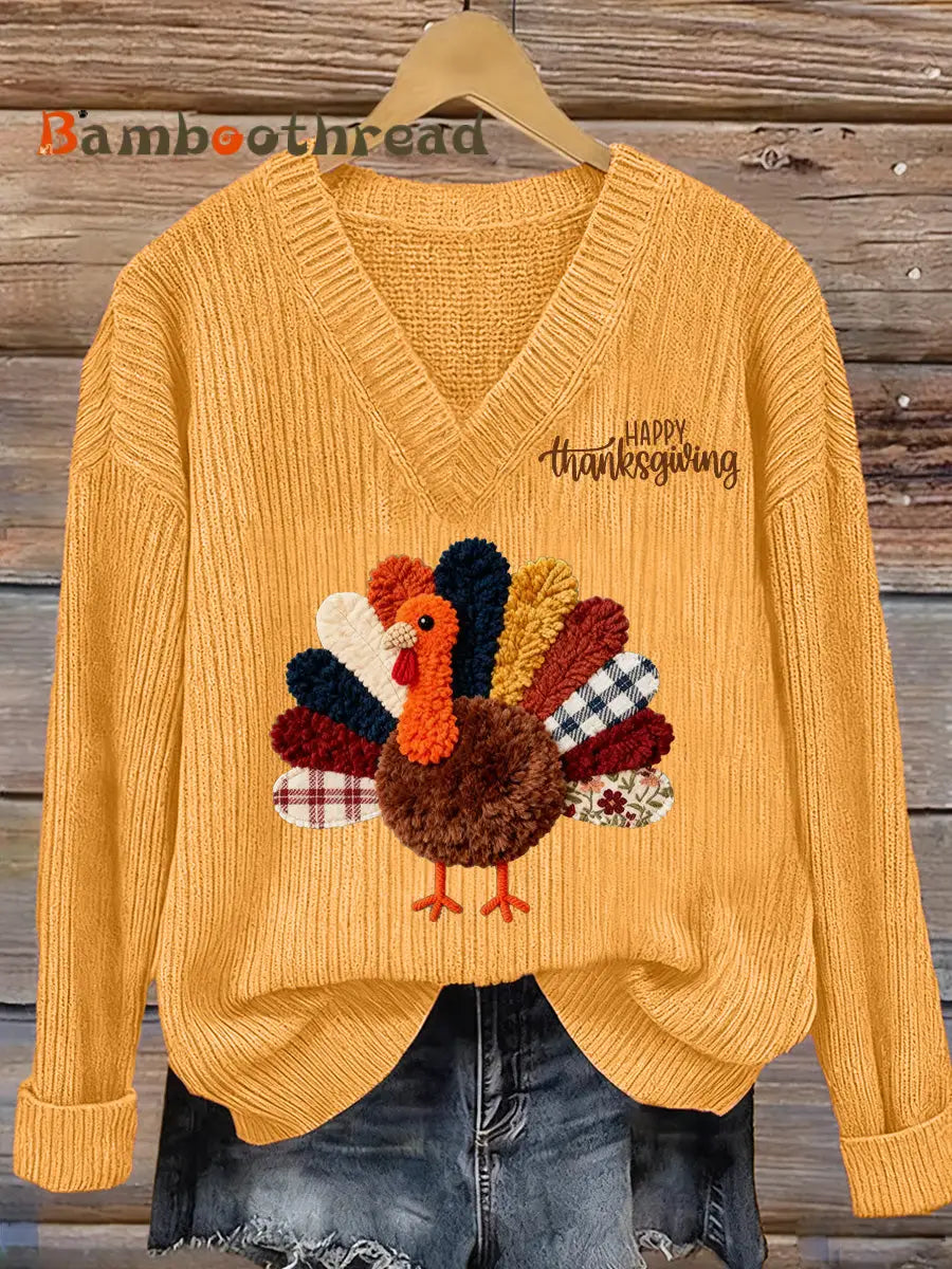 Women’s Thanksgiving Art Print Sweatshirt A / S