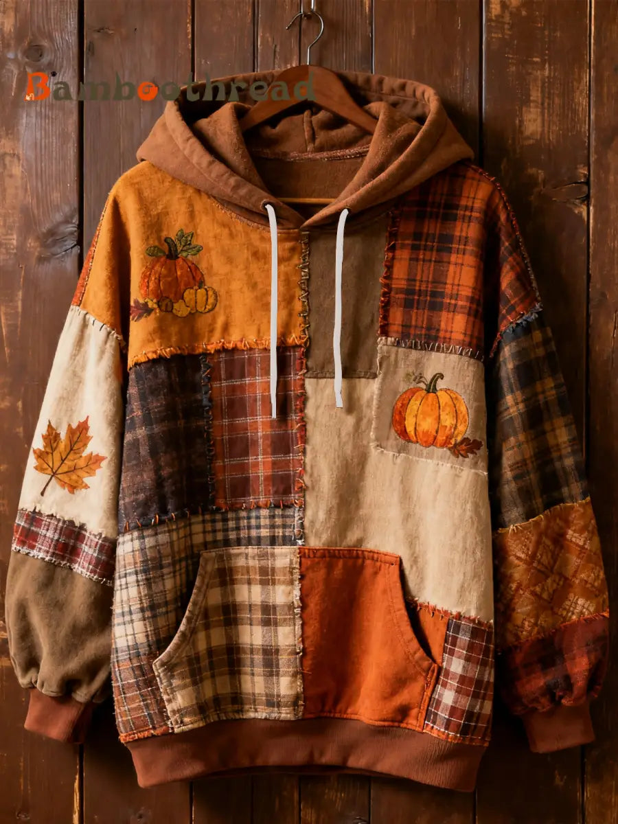 Women’s Thanksgiving Print Casual Hoodie As picture / S