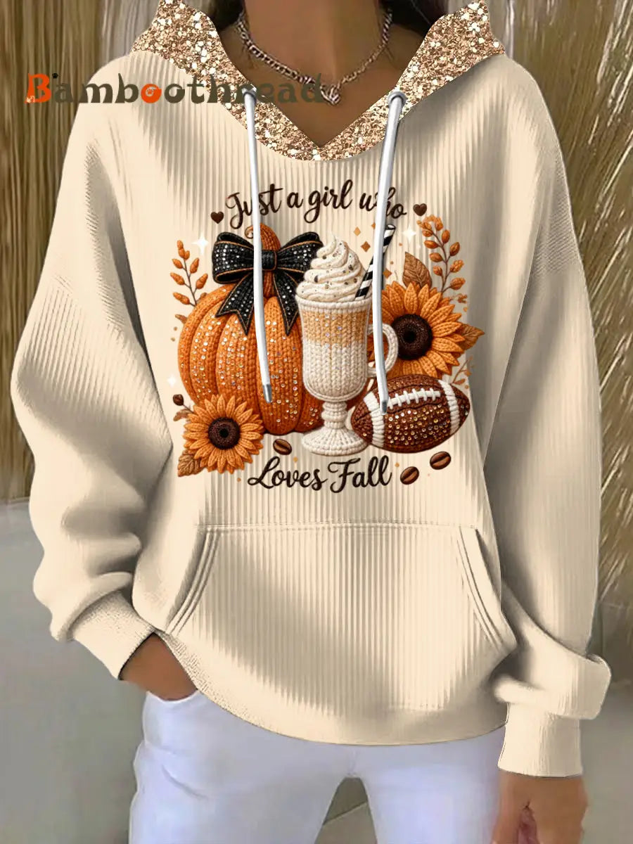 Women’s Thanksgiving Pumpkin Casual Hoodie Multicolour / S