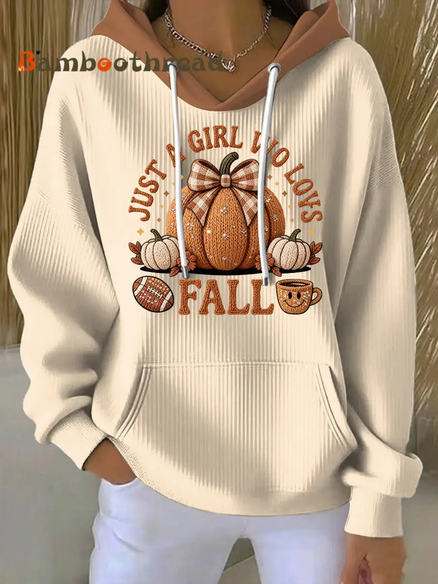 Women’s Thanksgiving Pumpkin Latte Casual Hoodie Multicolour / S
