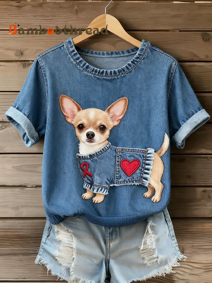 Women’s Vintage Art Animal Print Comfortable T-Shirt A / S