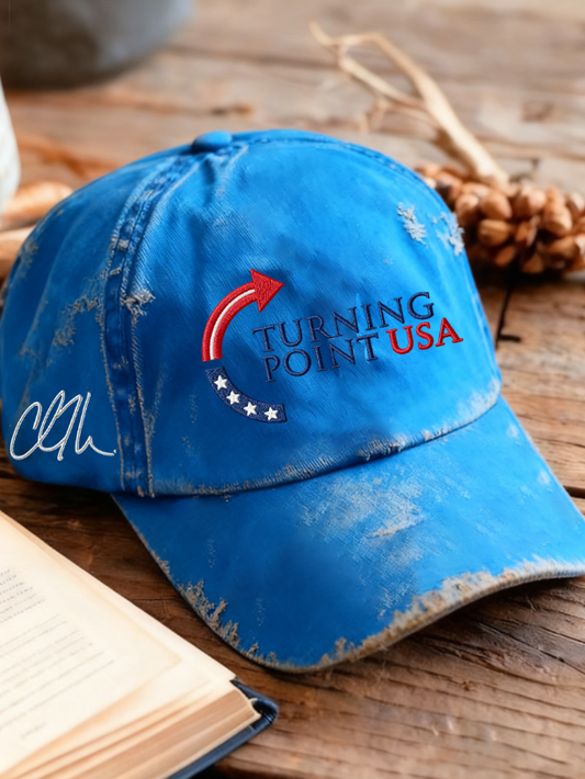 Unisex Charlie Kirk Turning Point USA Trump Commemorative Print Hat
