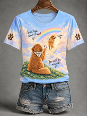 Women's Forever In Our Hearts Run Free Tucker Dog Lovers Tee