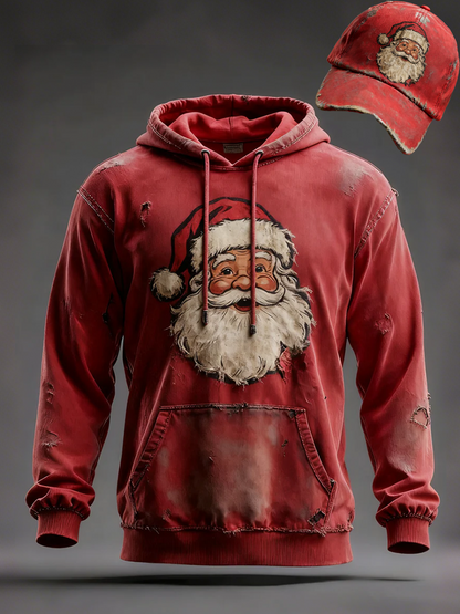 Men's Christmas Print Casual Hoodie