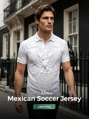 Men's Mexican Football Match Cheering Art Print Polo Shirt