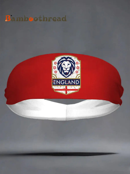 England Football Lover Printed Sports Headband Red / ONE