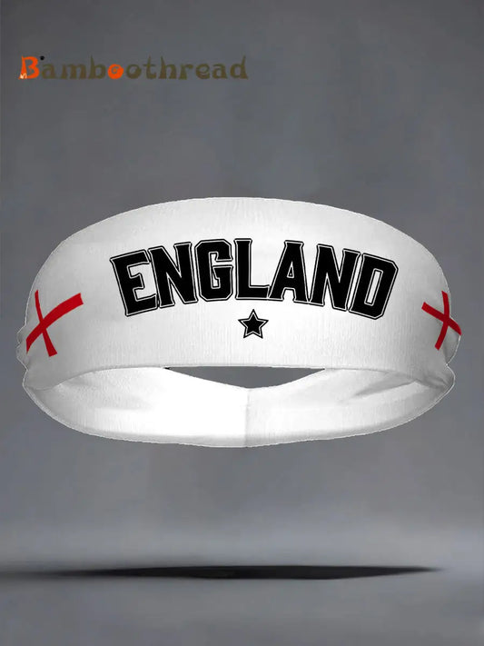 England Football Lover Printed Sports Headband White / ONE
